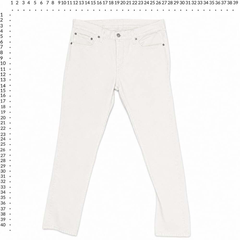 Levi's 511 Slim Fit Jeans White 32x34 - Picture 2 of 4